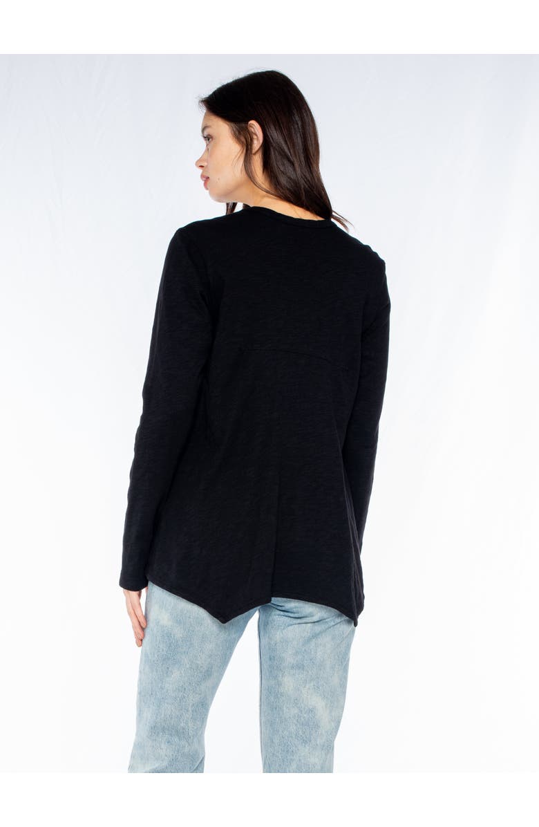 WILT Clothing Long Sleeve Shrunken Boyfriend Top, Alternate, color, Black