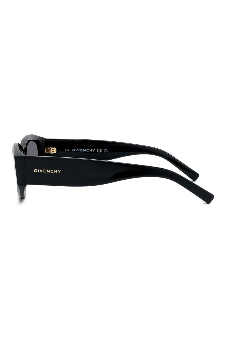 GVDAY 54mm Square Sunglasses, Alternate, color, SHINY BLACK / SMOKE
