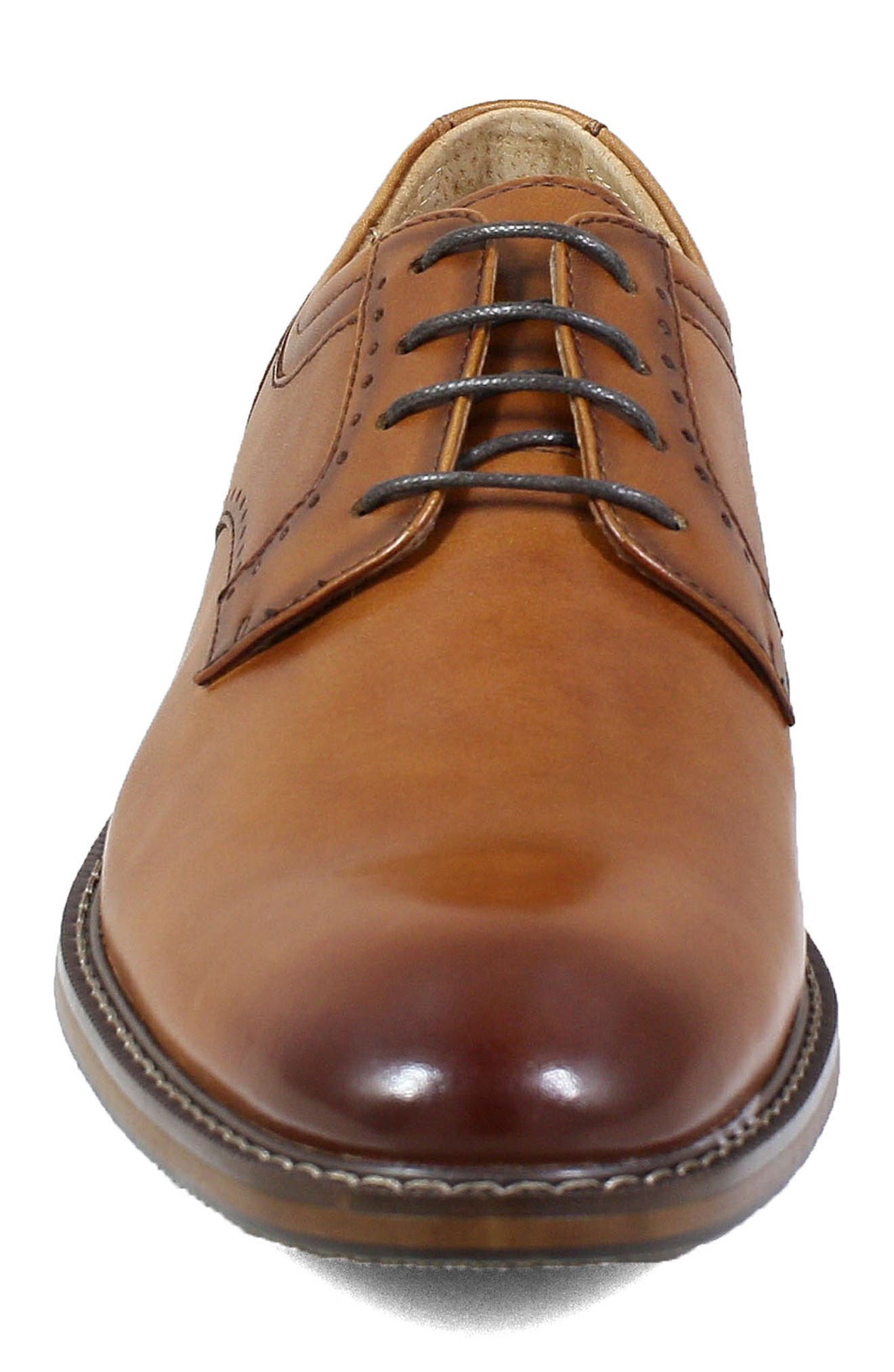 Faulkner Plain Toe Derby, Alternate, color, COGNAC