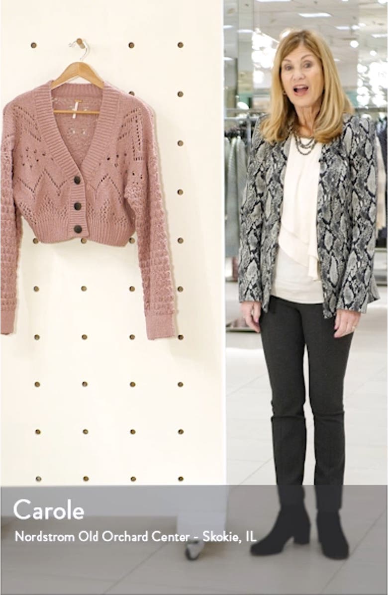Chloe Crop Cardigan, sales video thumbnail