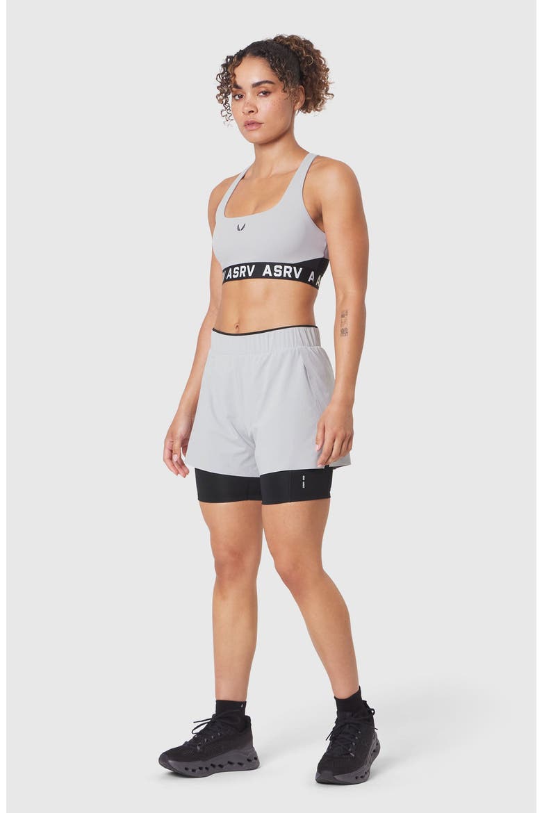 Lycra Adaptiv Racerback Sports Bra, Alternate, color, Slate Grey