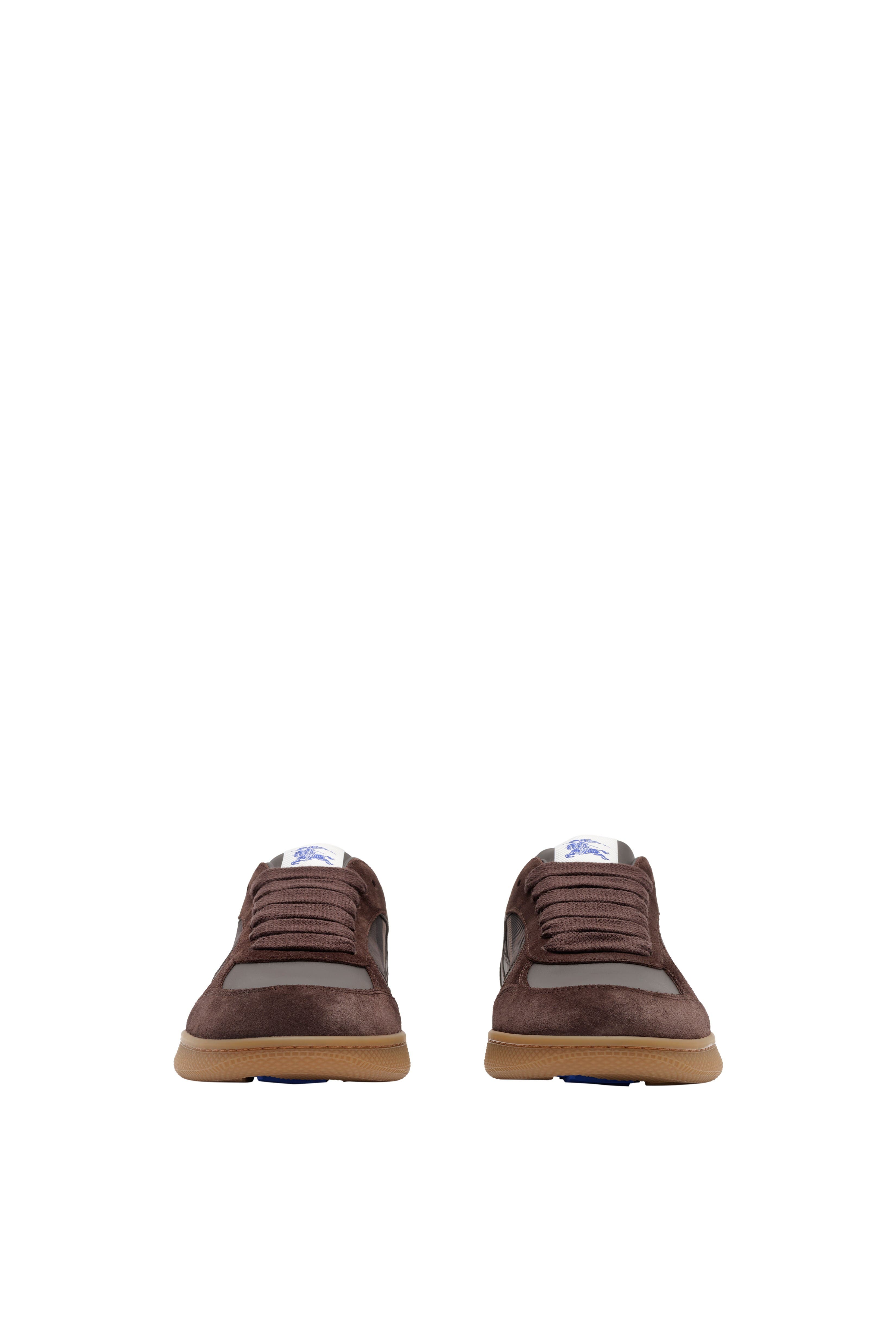 Leather, Suede and Check Terrace Sneakers, Alternate, color, Dark brown