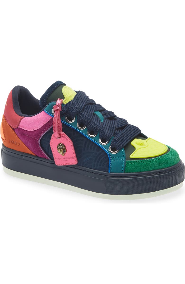 KG Kurt Geiger Southbank Tag Sneaker, Main, color, Blue Multi
