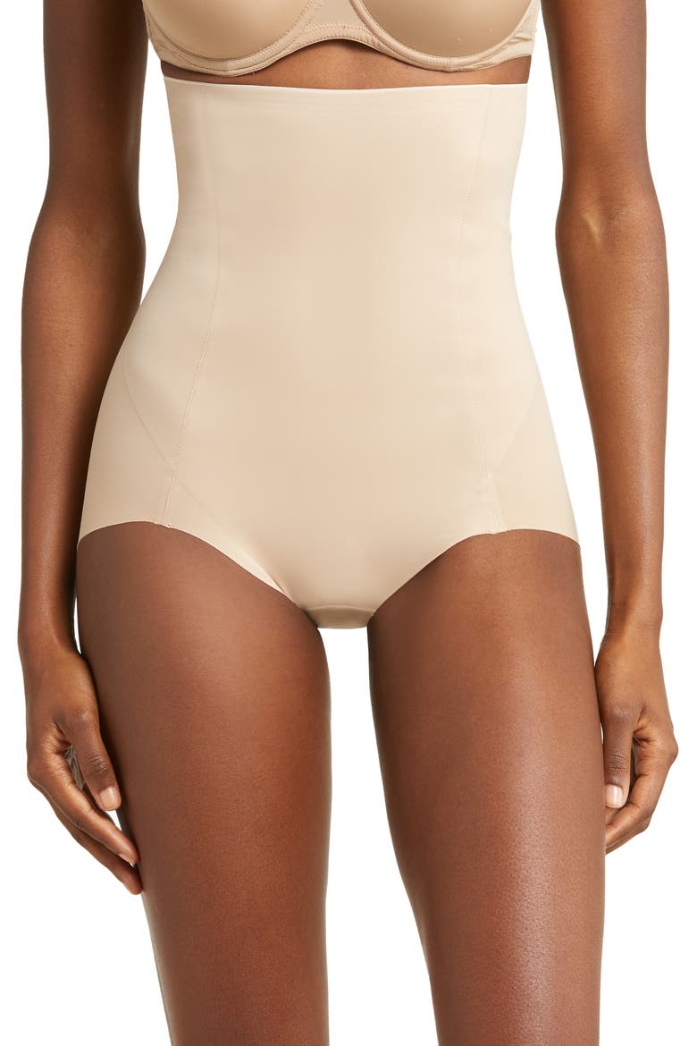 Basic Shaping High Waist Briefs, Main, color, ULTRA NUDE