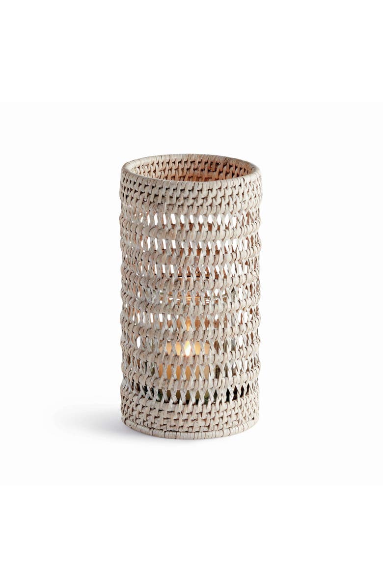 Napa Home & Garden Burma Rattan Hurricane, Main, color, White