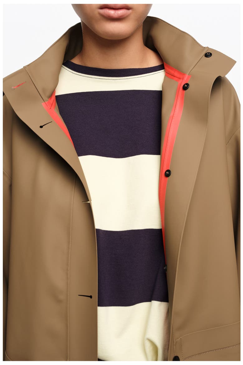 Technical A-line Trench, Alternate, color, DARK CAMEL