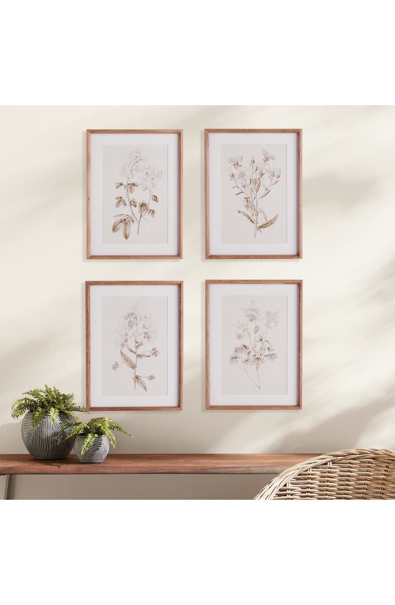 Napa Home & Garden Fleur De Blanc Prints Set of 4, Alternate, color, 