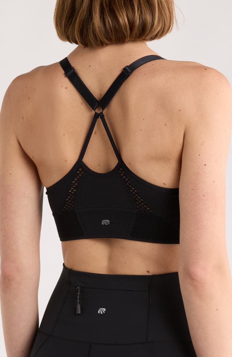 MARIKA Este Seamless Bralette, Alternate, color, Black