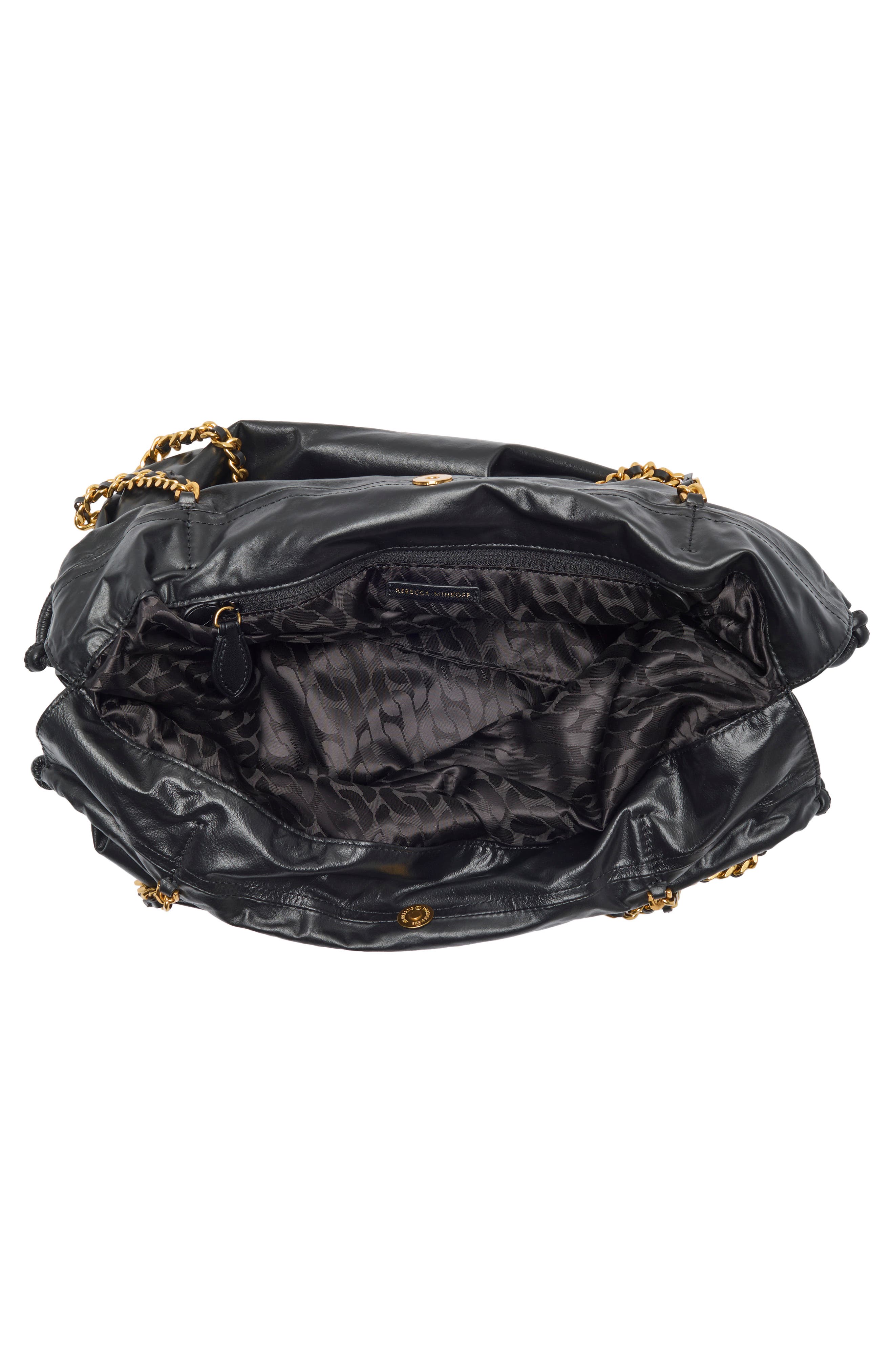Zero Gravity Medium Leather Tote, Alternate, color, BLACK