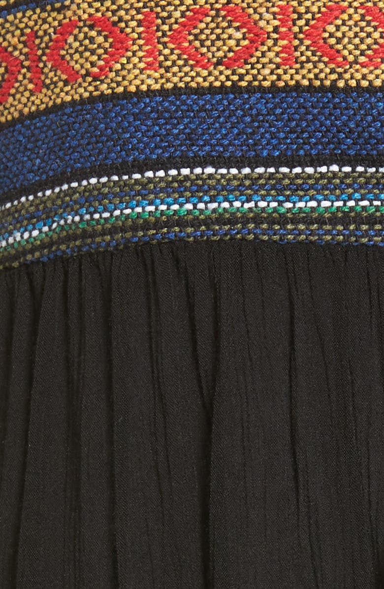 Pleione Embroidered Jacquard & Gauze Top, Alternate, color, 