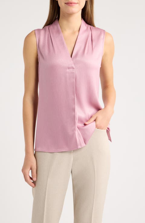 V-Neck Crinkle Blouse
