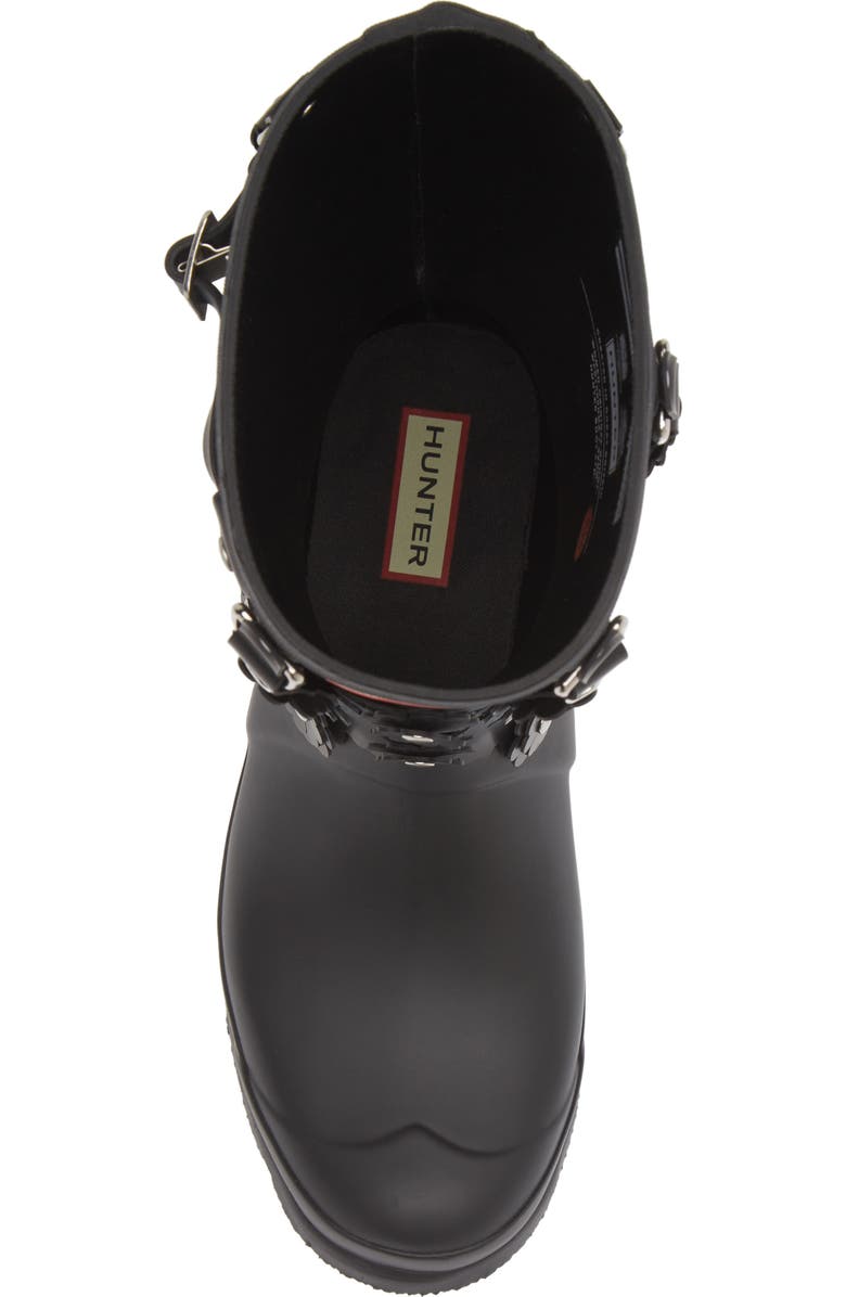 Noir Kei Ninomiya x Hunter Chain Embellished Rubber Calf Rain Boot, Alternate, color,