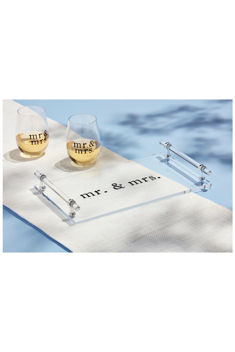 Mr. & Mrs. Serving Tray, Alternate, color, NO COLOR