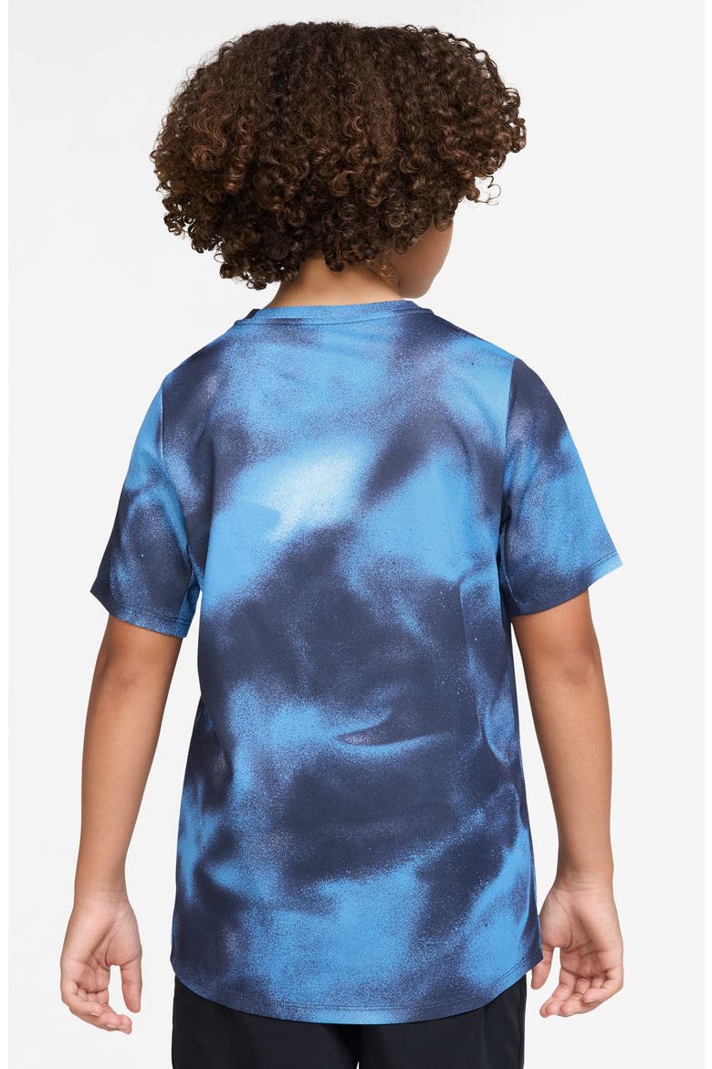 Kids' Miler Dri-FIT Training T-Shirt, Alternate, color, FOOTBALL BLUE/REFL SILVER