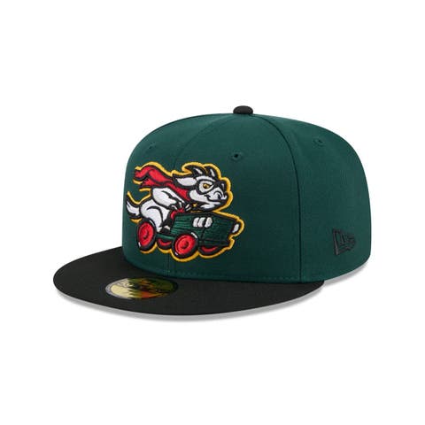 Men's New Era  Dark Green Hickory Crawdads Theme Nights 59FIFTY Fitted Hat