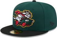 New Era Men's New Era Dark Green Hickory Crawdads Theme Nights 59FIFTY Fitted Hat