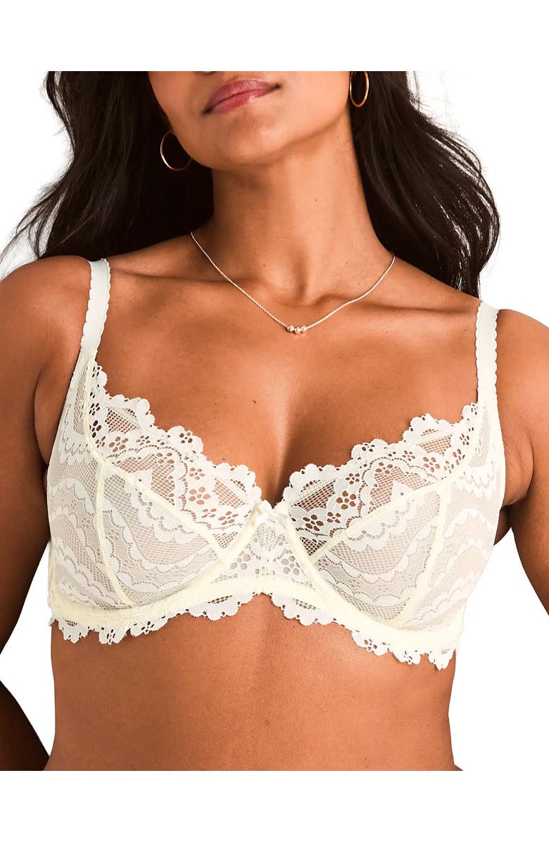 Adore Me Farrah Unlined Full Coverage Bra, Main, color, Light White