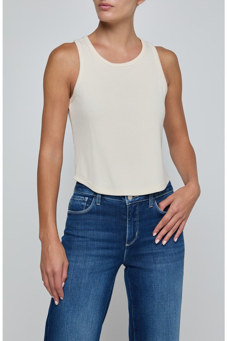 Cael Stretch Modal Tank, Main, color, ECRU