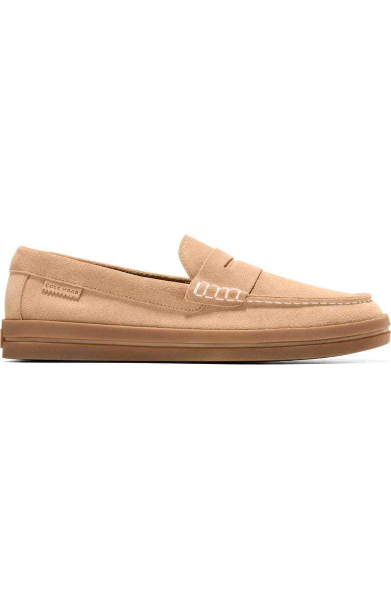 Cole Haan Pinch Long Weekend Penny Loafer, Alternate, color, Ch Buckwheat Suede / Gum