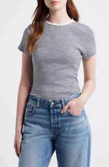 Textured Knit Crewneck Top