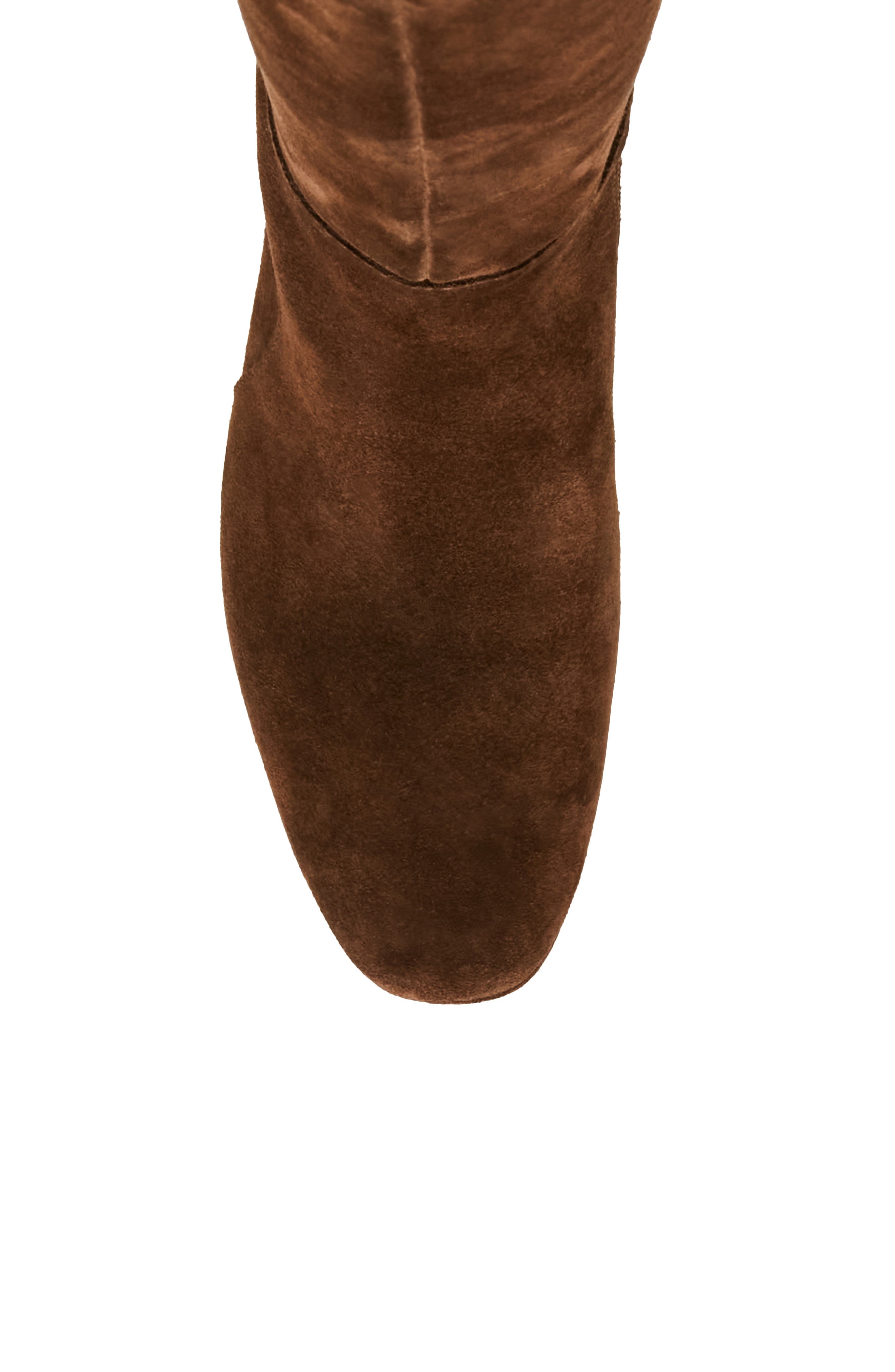 Sofie Waterproof Knee High Platform Boot, Alternate, color, CHOCOLATE SUEDE