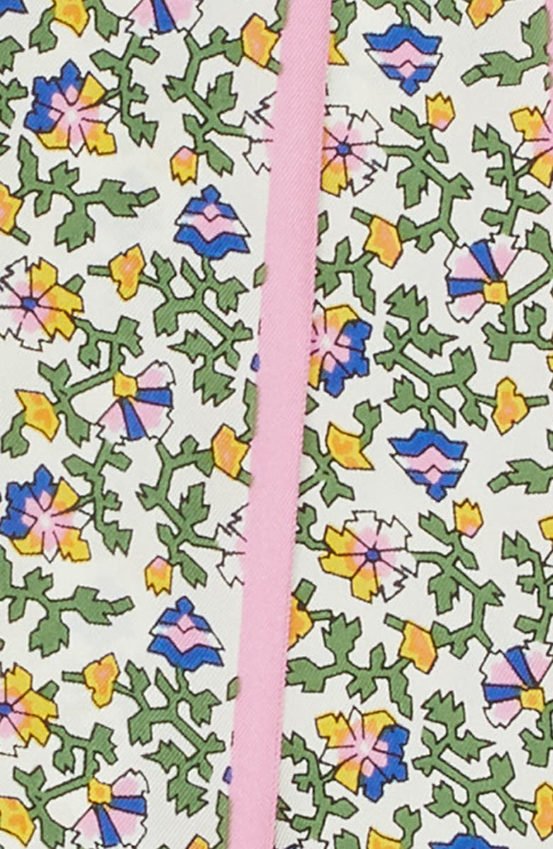 Tory Burch Wild Pansy Silk Twill Scarf, Alternate, color, 