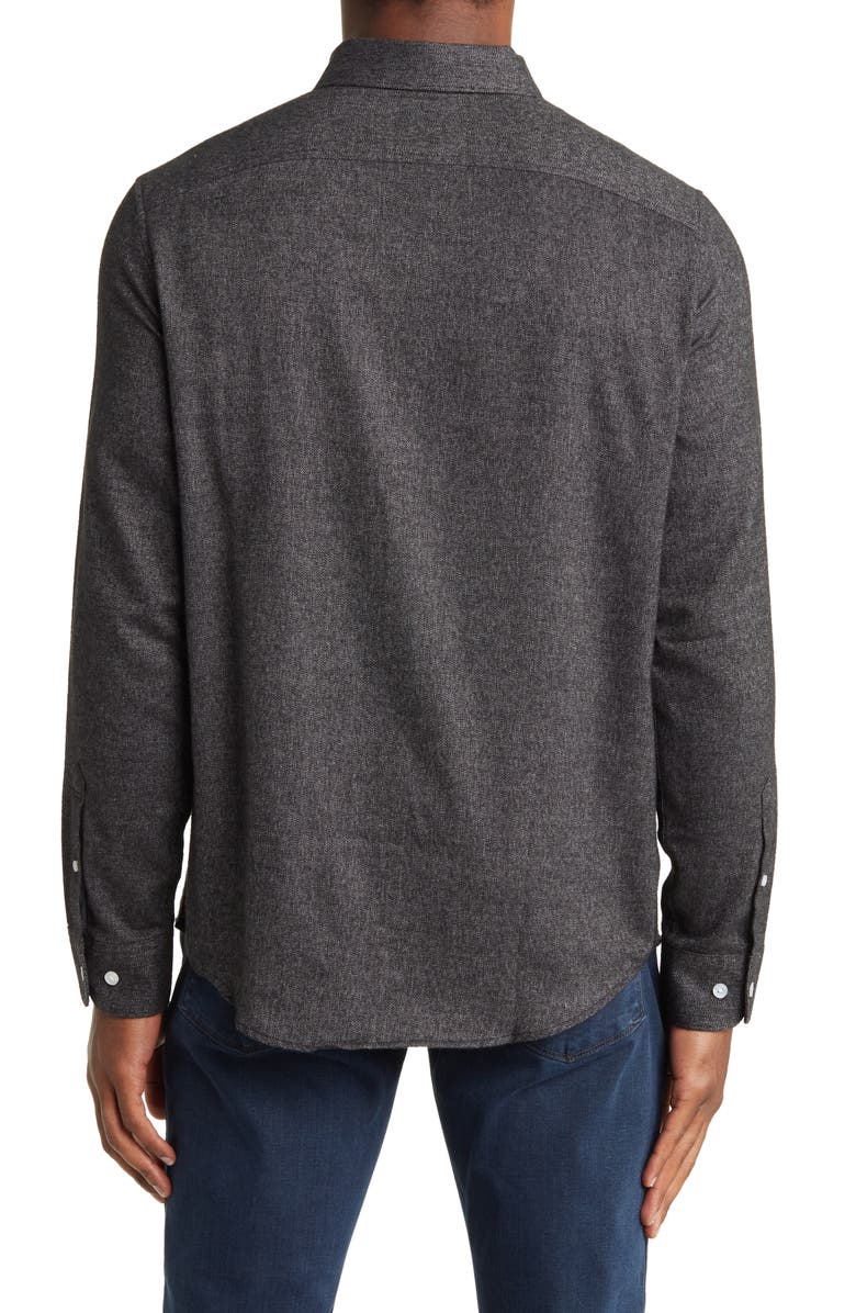 Original Penguin Woven Long Sleeve Flannel Shirt, Alternate, color,