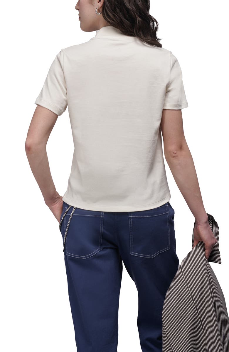 Wilfang The Everyday Mock Neck Tee, Alternate, color, White