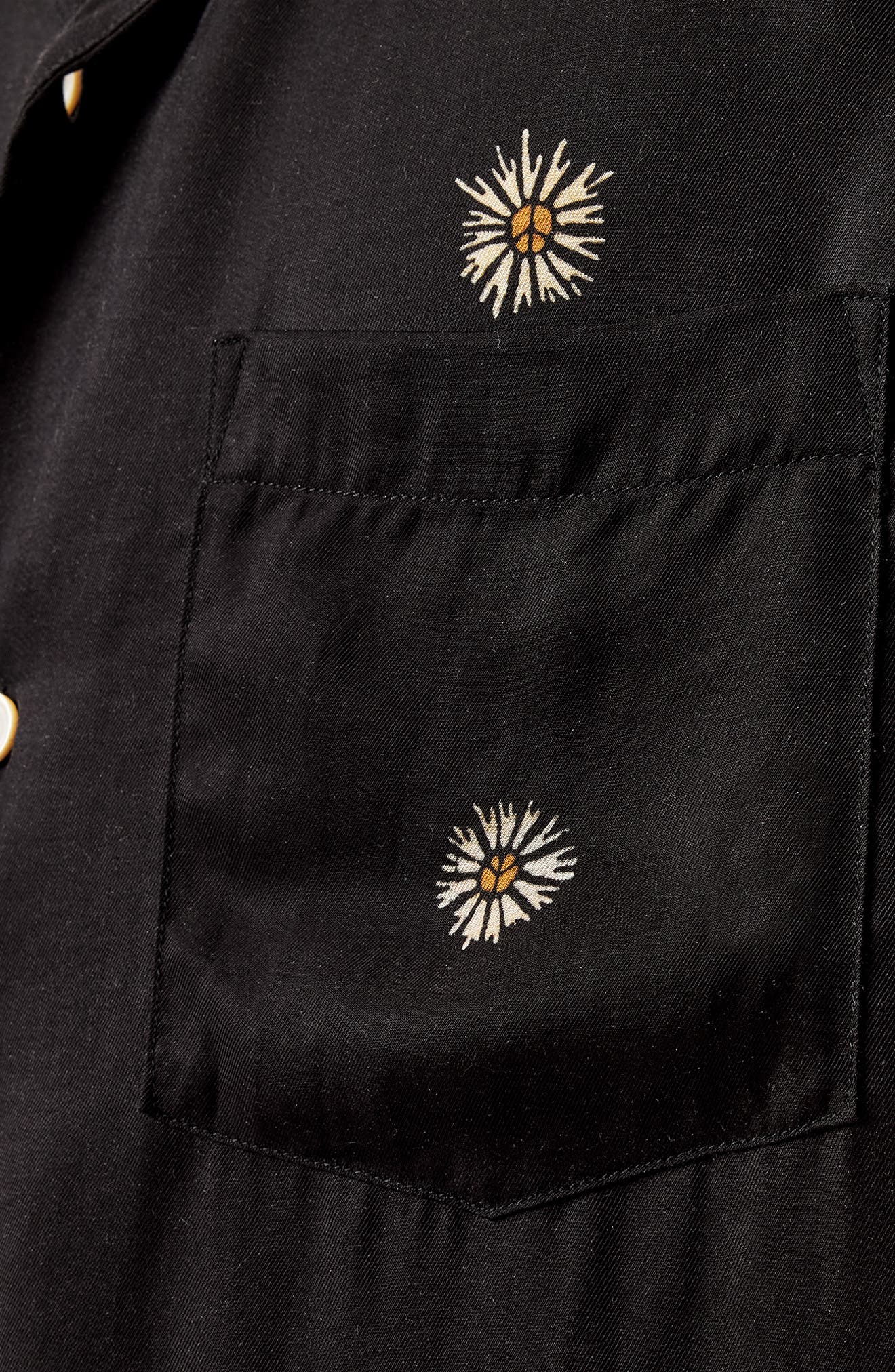 AllSaints Fleur Peace Camp Shirt | Nordstromrack