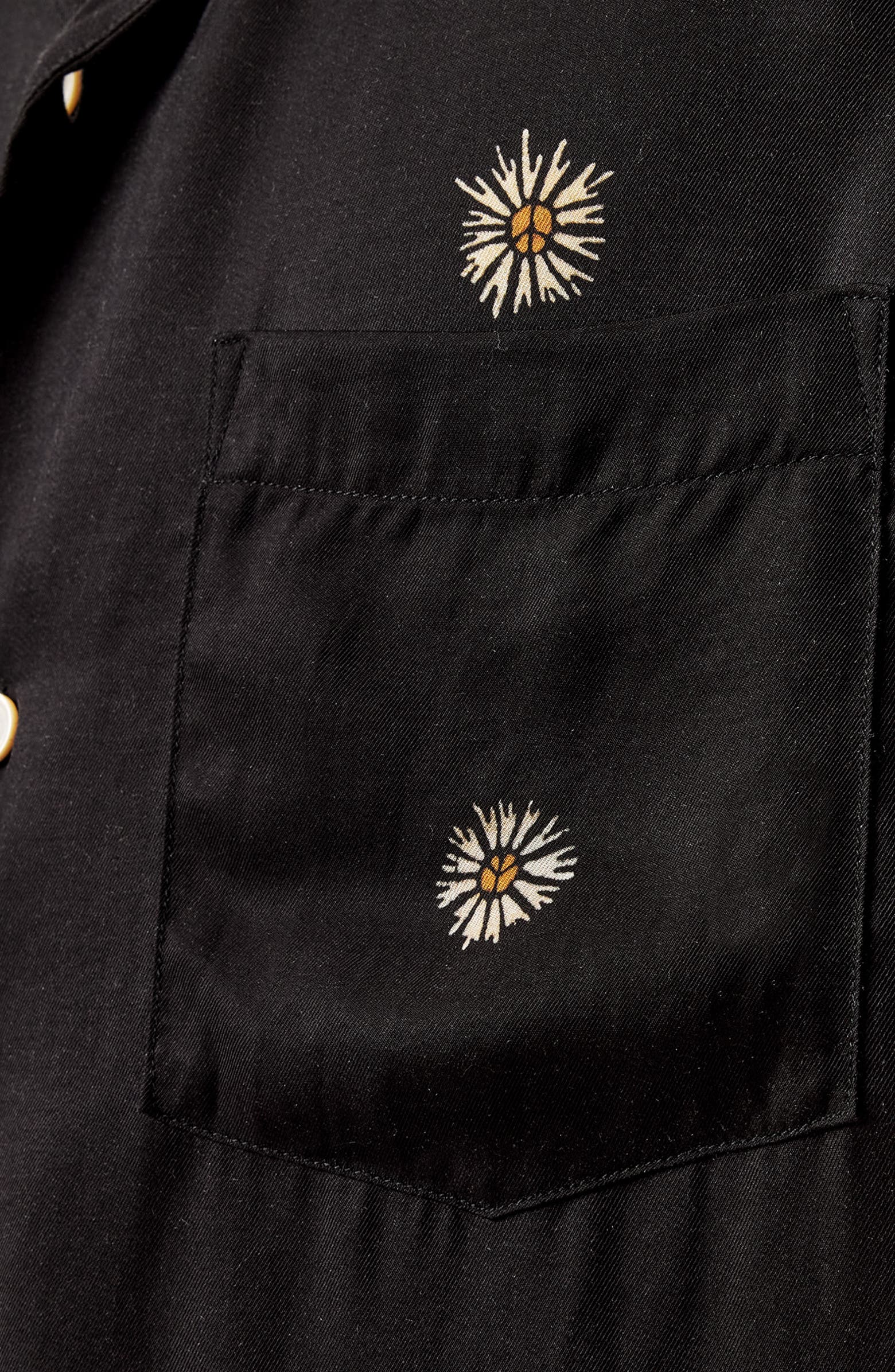 AllSaints Fleur Peace Camp Shirt | Nordstromrack