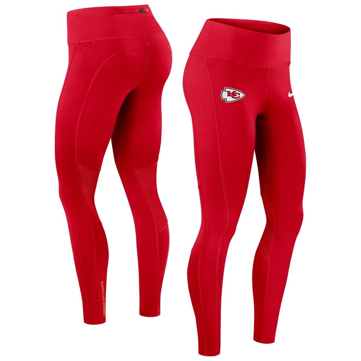 nike red leggings womens