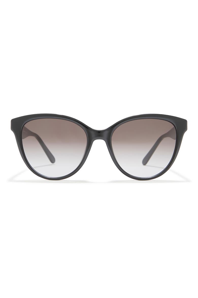 54mm Cat Eye Sunglasses, Main, color, BLACK