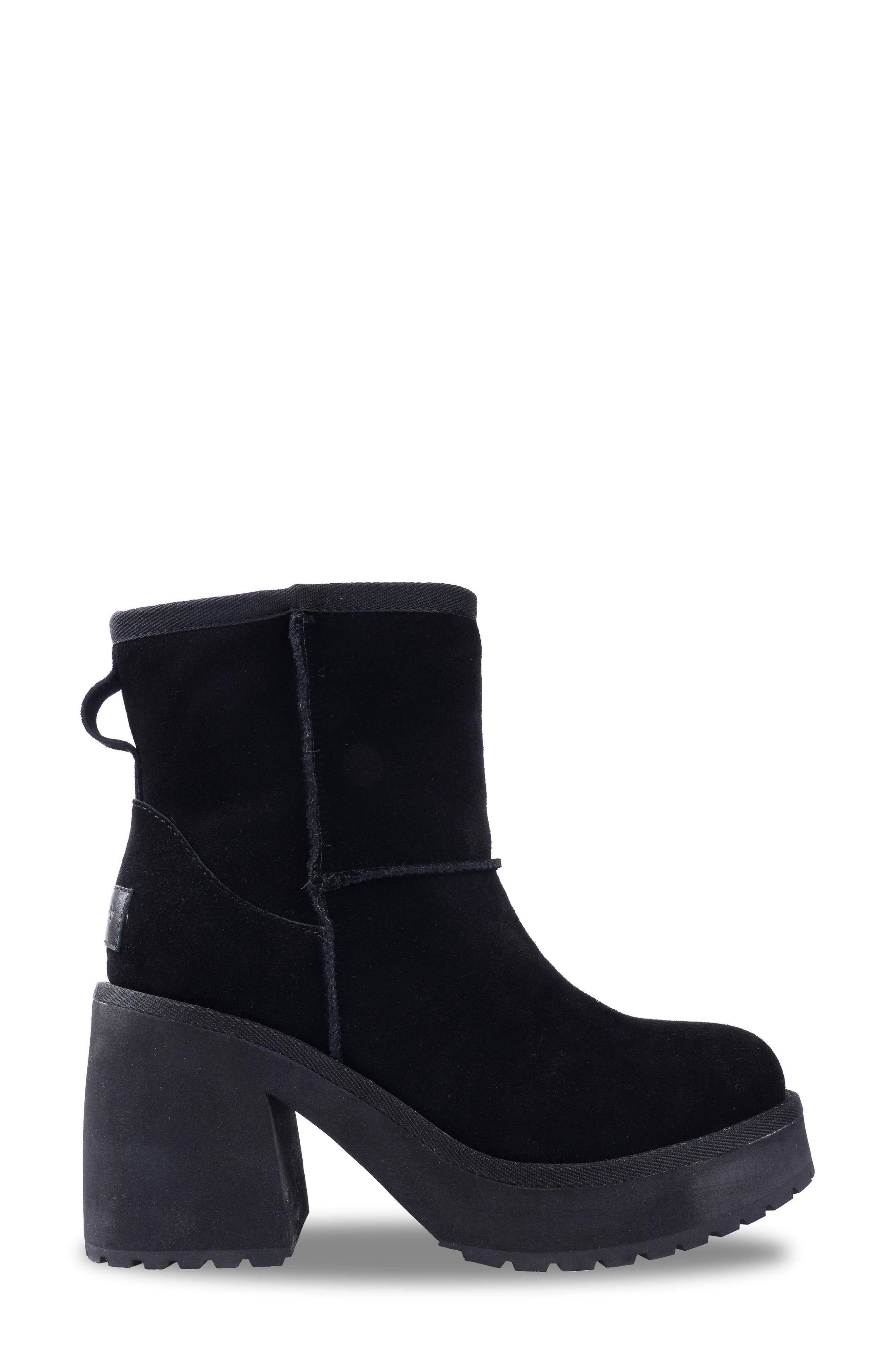 Candie's Luccia Platform Bootie, Alternate, color, Black Suede