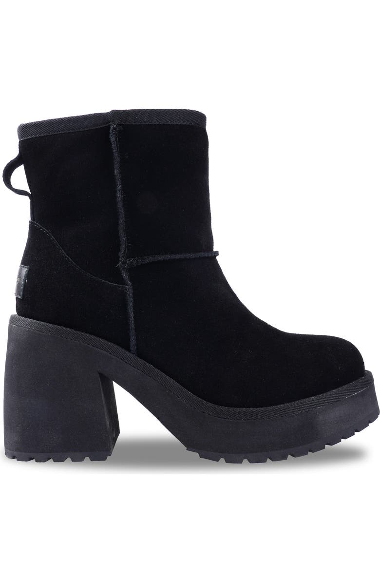 Candie's Luccia Platform Bootie, Alternate, color, Black Suede