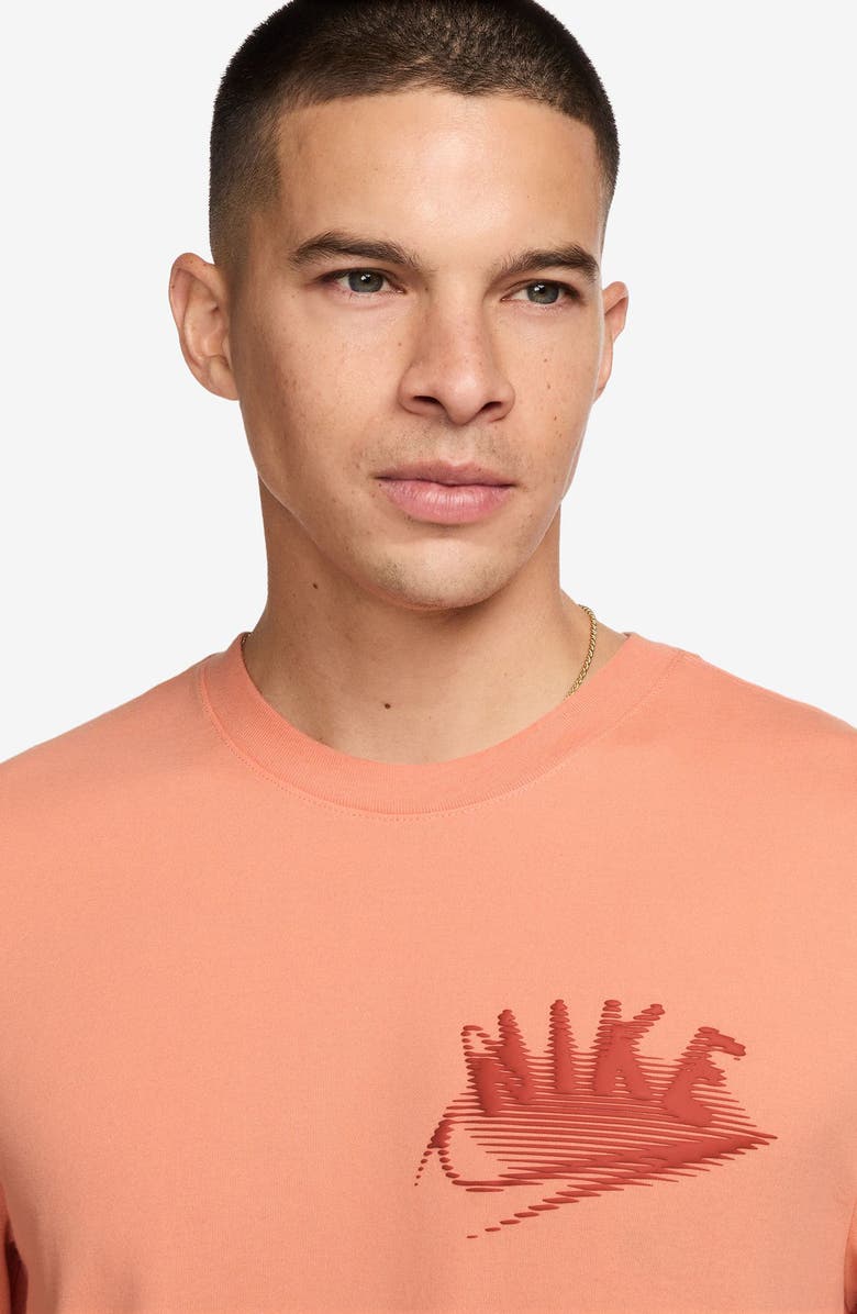 Nike Dri-FIT Cotton Blend Fitness T-Shirt, Alternate, color, Apricot Agate