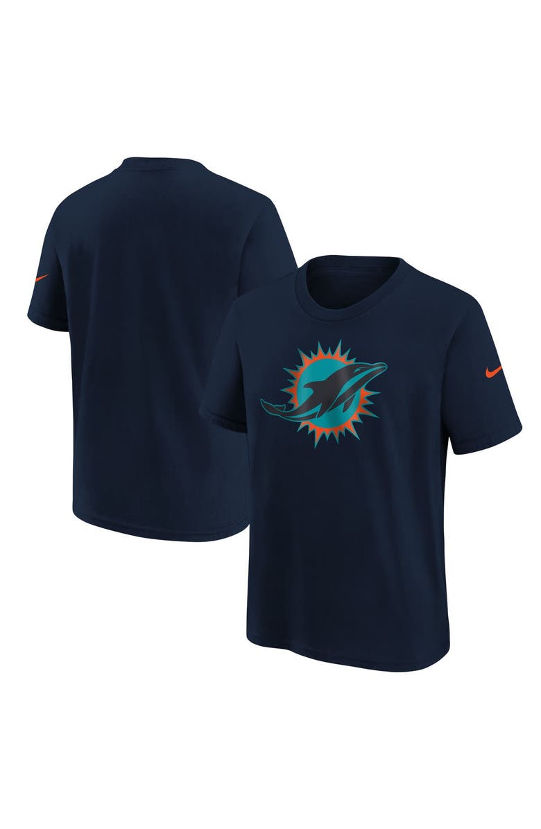 Nike Youth Nike Pitch Blue Miami Dolphins 2025 Rivalries Collection T-Shirt, Main, color,