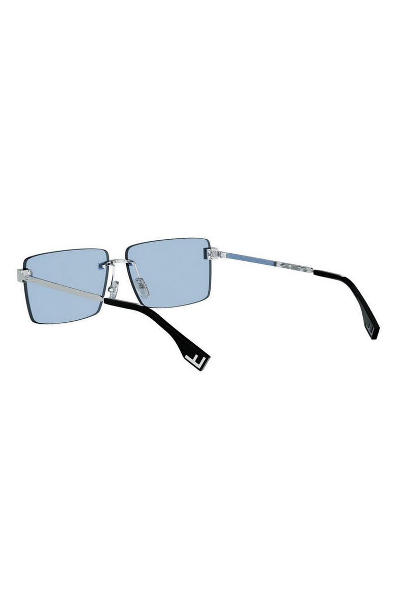 Fendi Sky Rimless Rectangular Sunglasses, Alternate, color, 