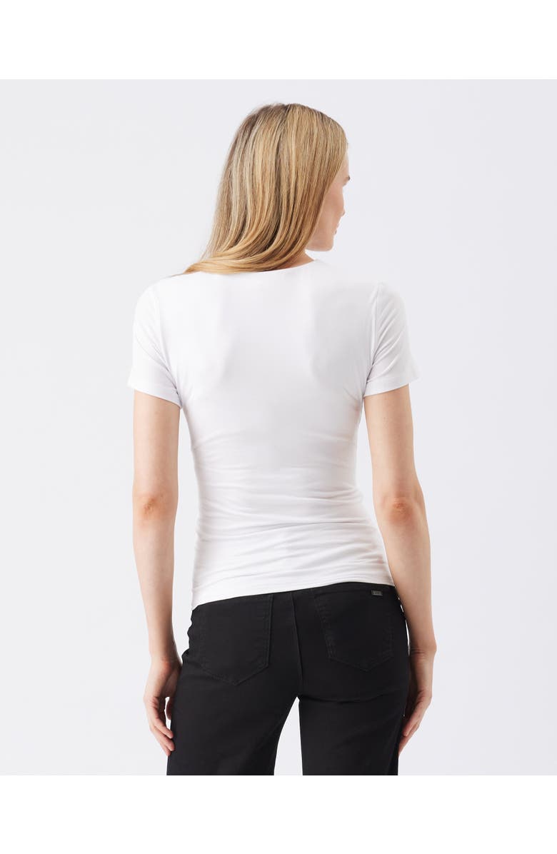 Ripe Maternity Luxe Knit Embrace Nursing Tee, Alternate, color, White