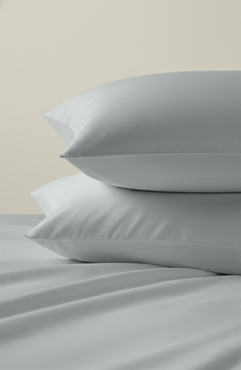 CALIFORNIA DESIGN DEN Set of 2 Pillowcases - Hotel Luxe 800 Thread Count 100% Cotton Sateen, Alternate, color, Light Grey