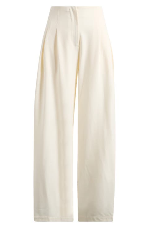 Mischa Clean Waist Pleated Wide Leg Pants