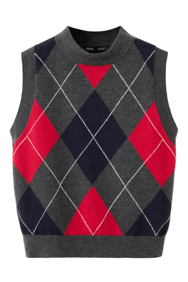 Argyle Sweater Vest, Alternate, color, MEDIUM HEATHER GREY