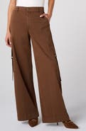 Liverpool Los Angeles Mid Rise Wide Leg Cargo Pants
