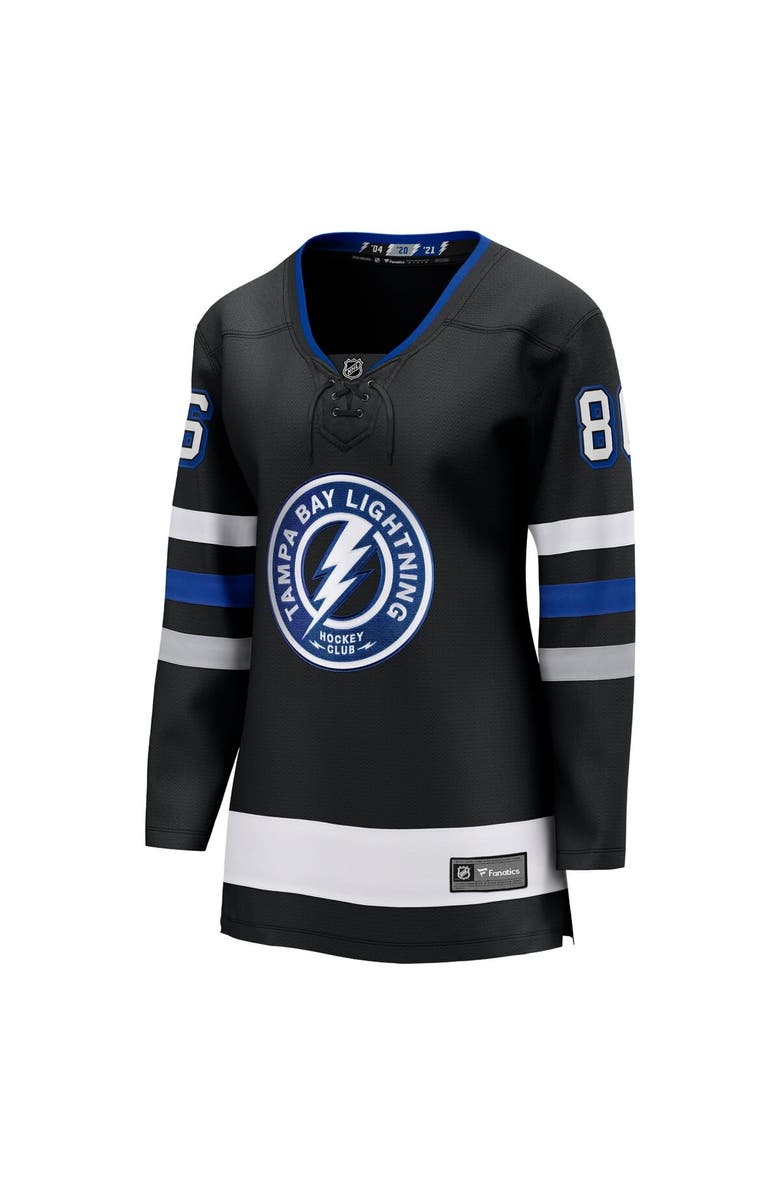 FANATICS Women's Fanatics Nikita Kucherov Black Tampa Bay Lightning Alternate Premier Breakaway Player Jersey, Alternate, color, Black