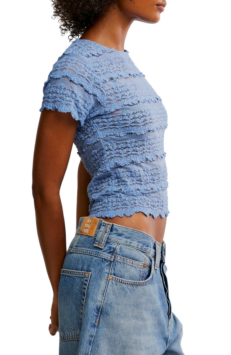 Angelina Mixed Lace Top
