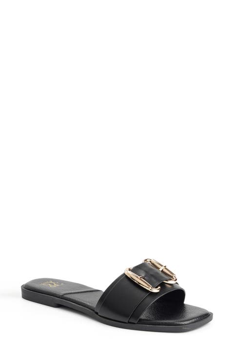 Wenda Buckle Slide Sandal (Women)