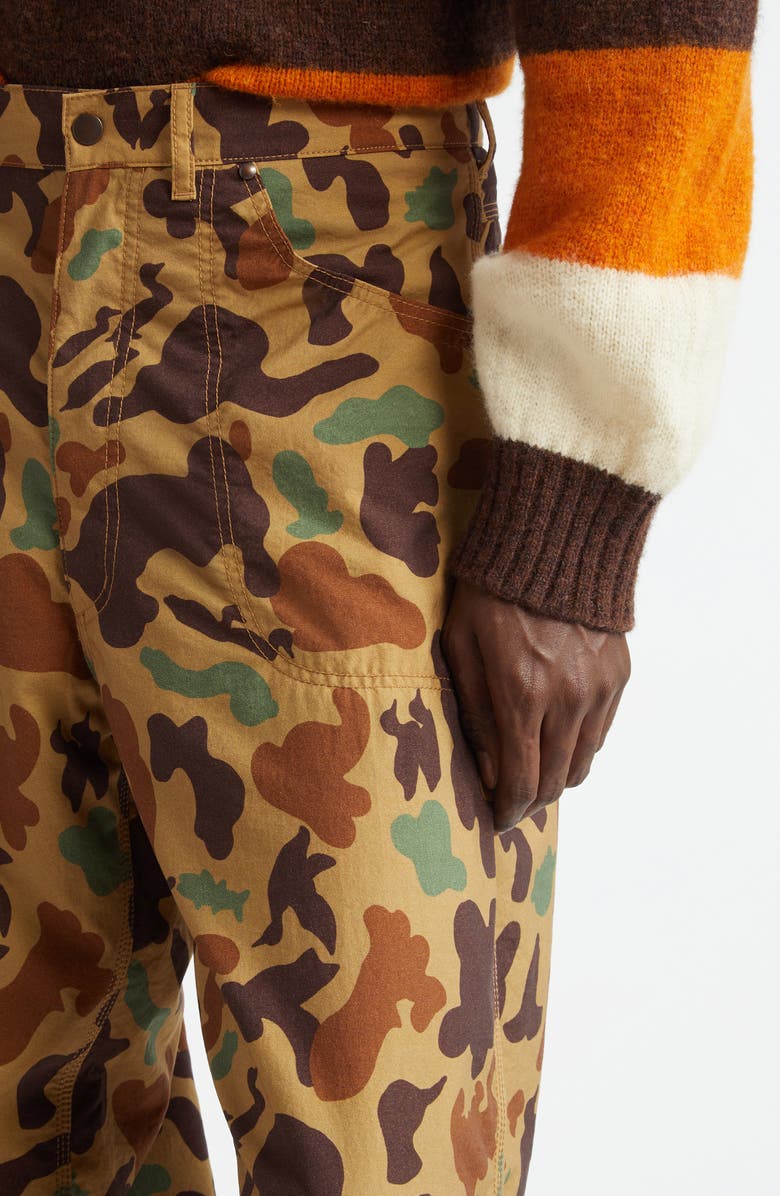 BEAMS Animal Camo Painter Pants, Alternate, color, 