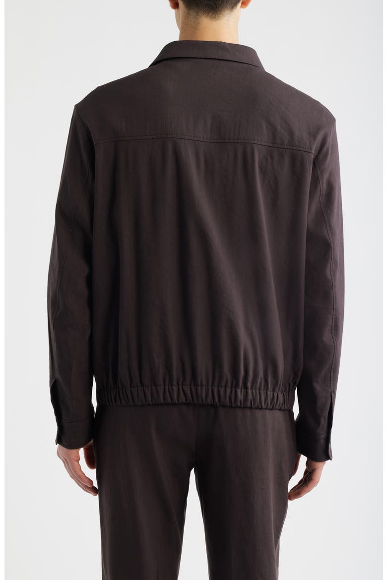 Carper Linen Blend Shirt Jacket, Alternate, color, DARK BROWN