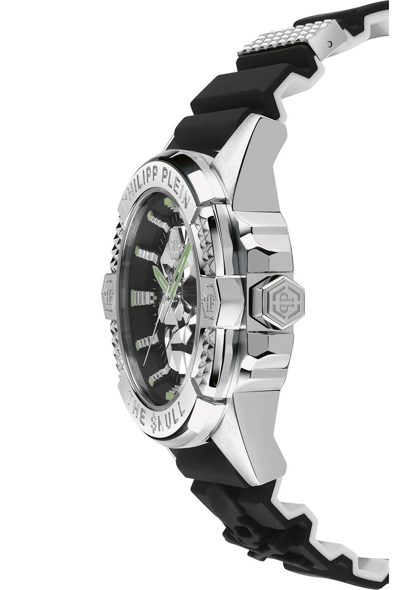 The $kull Silicone Strap Watch, 44mm, Alternate, color, STSTL