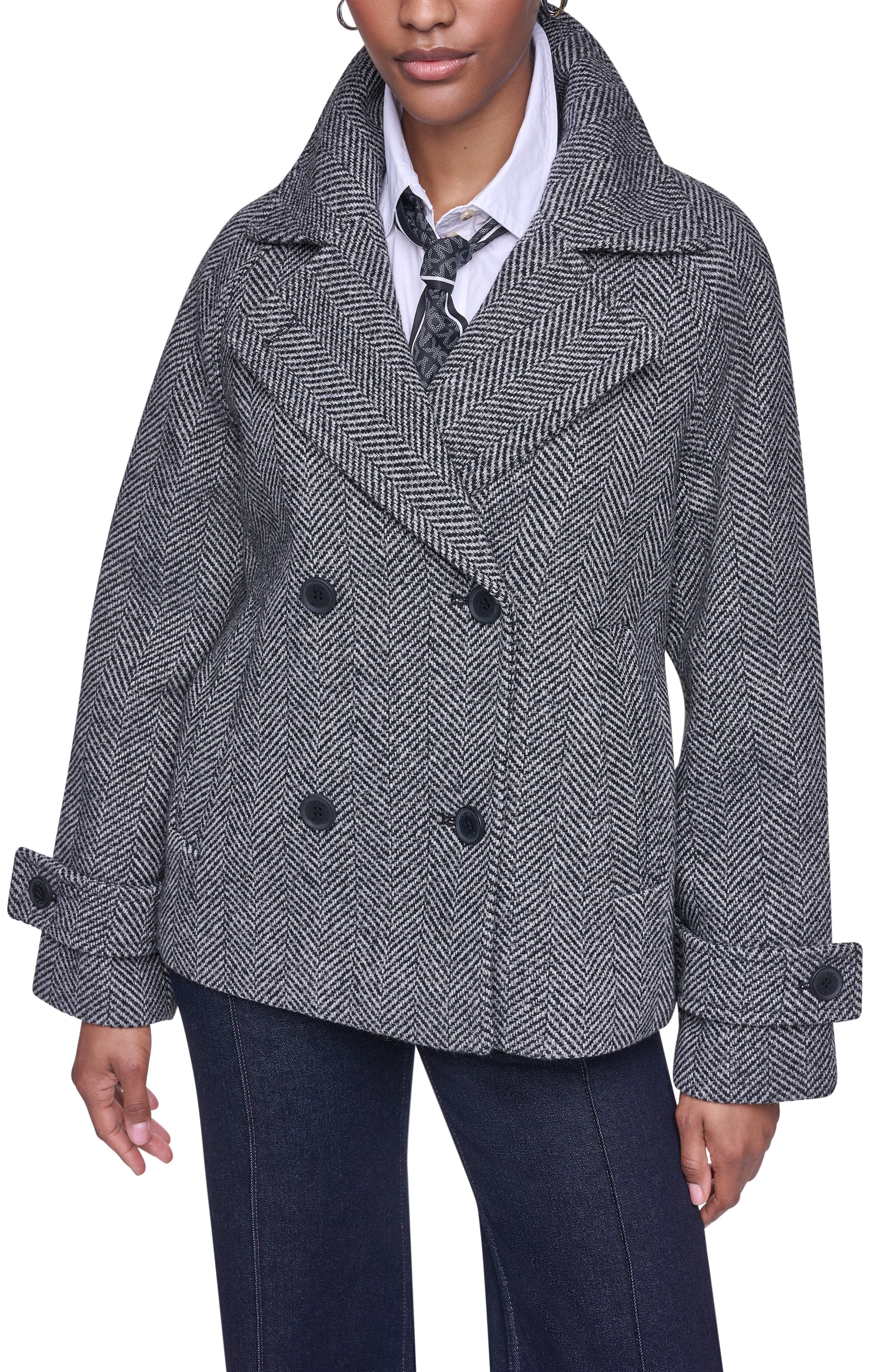 Relaxed Fit Peacoat