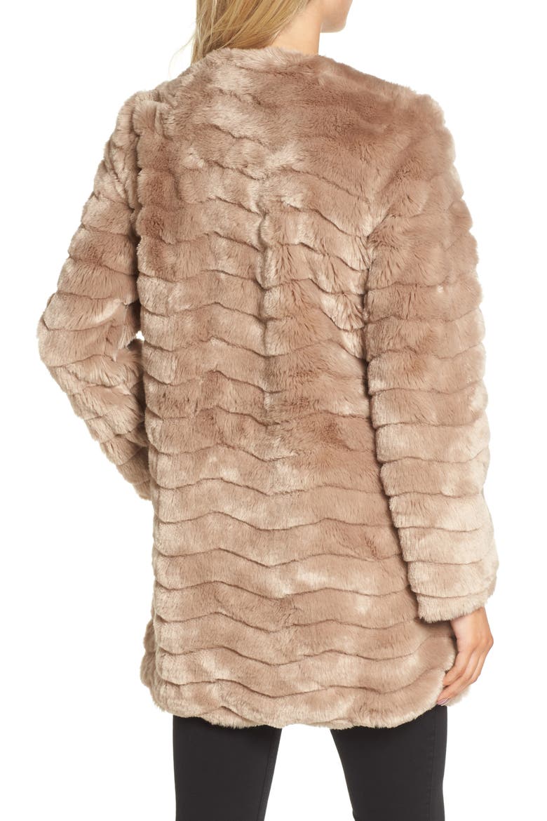 BB Dakota McCoy Faux Fur Coat, Alternate, color, CAMEL